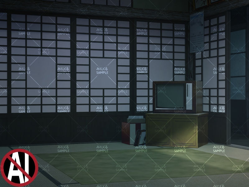 おばあちゃん家の部屋②11-12月(雪) - お部屋編01