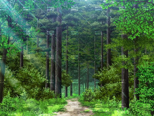 風景　森の小道 森の小道」 by KIYA｜Artmeter｜暮らしを彩るアートが、きっと