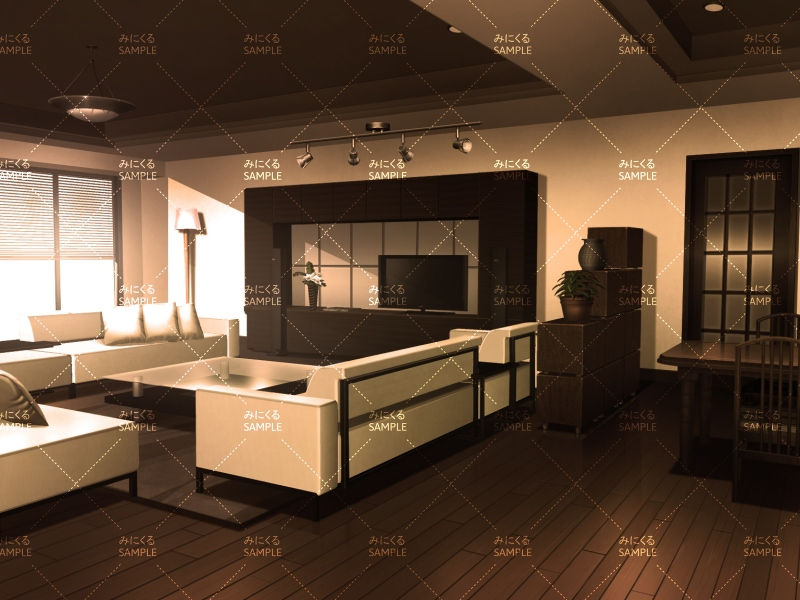 リビングルーム(夕方) - 日常編10