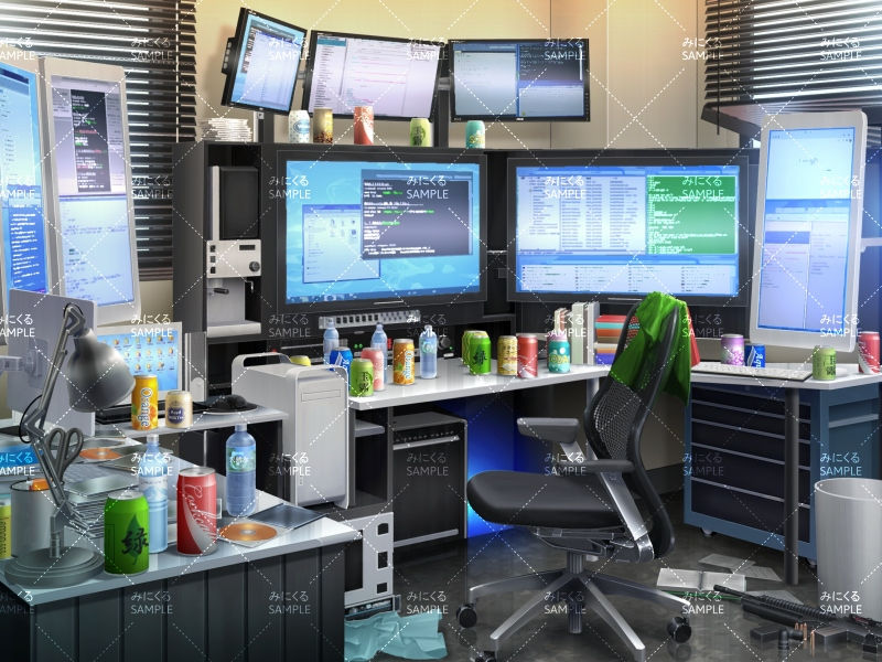 プログラマーの部屋_文字あり(昼) - 日常編18