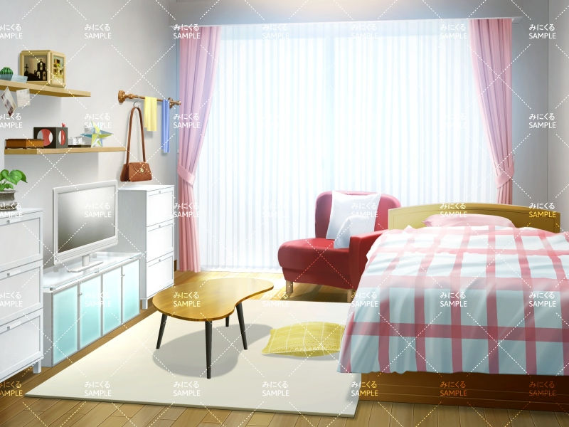 かわいいシンプルな部屋(昼) - 日常編18