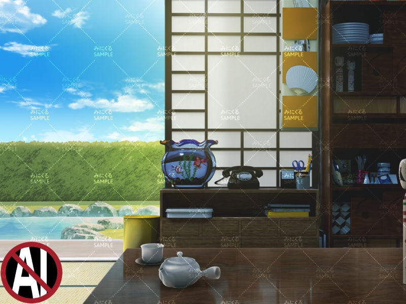 おばあちゃん家の部屋④+小物02(昼) - お部屋編01