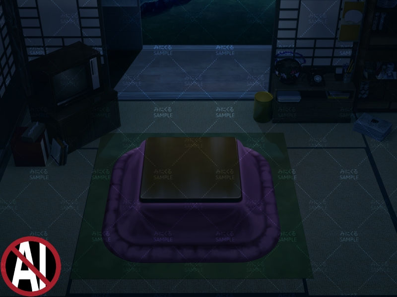 おばあちゃん家の部屋③+こたつ(消灯) - お部屋編01