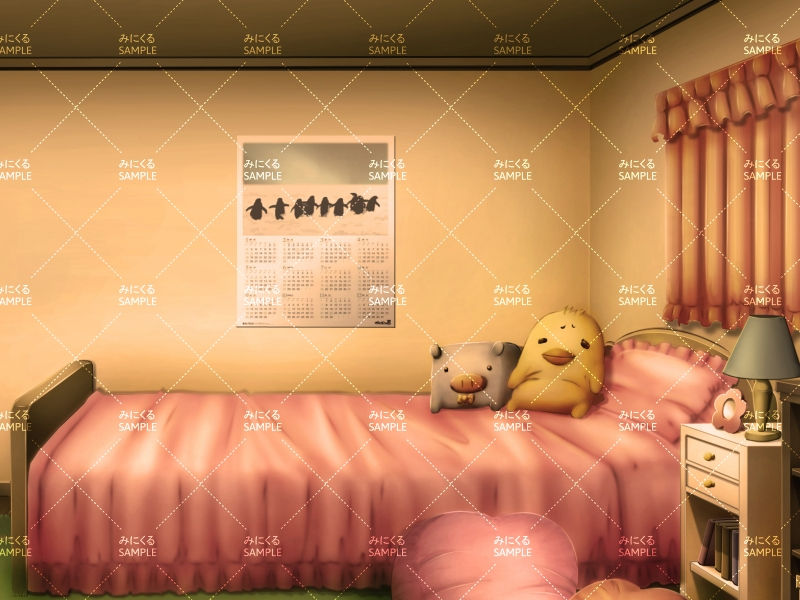 ぬいぐるみのあるかわいい部屋②(夕方) - 日常編03&04