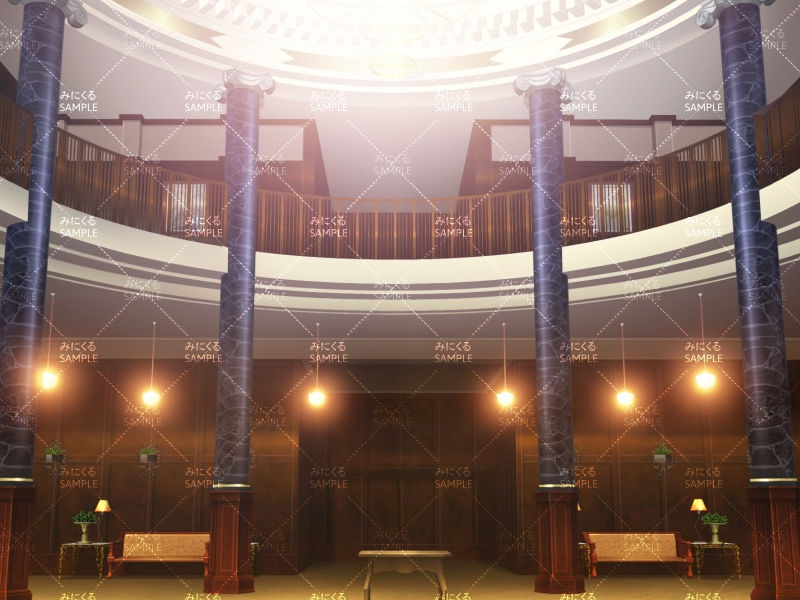 吹き抜けの大ホール(昼) - お屋敷編04