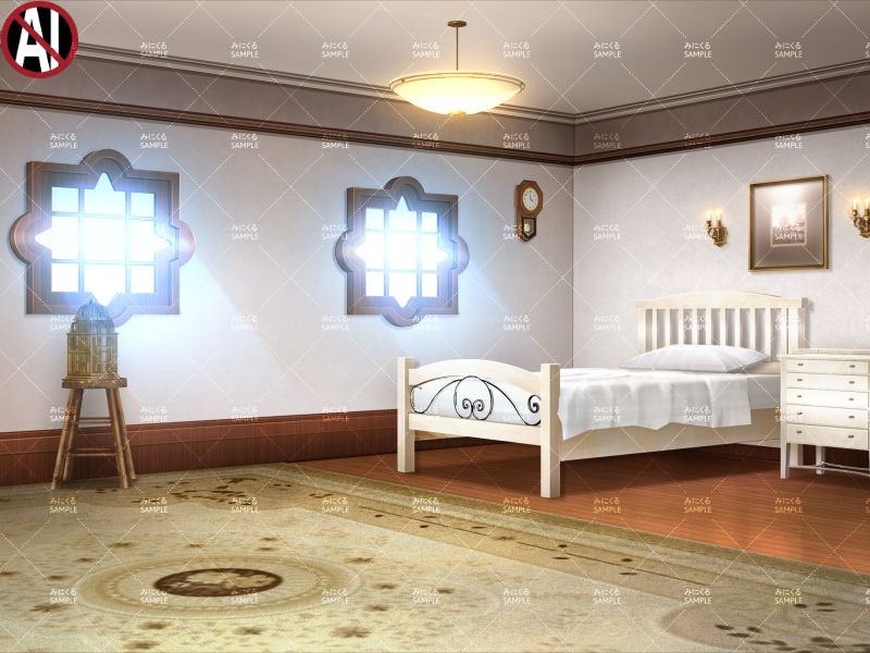 屋敷の寝室②(昼) - ファンタジー編05