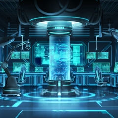 研究室A_青(ポッド+気泡) - 未来編02-Blue×Black-