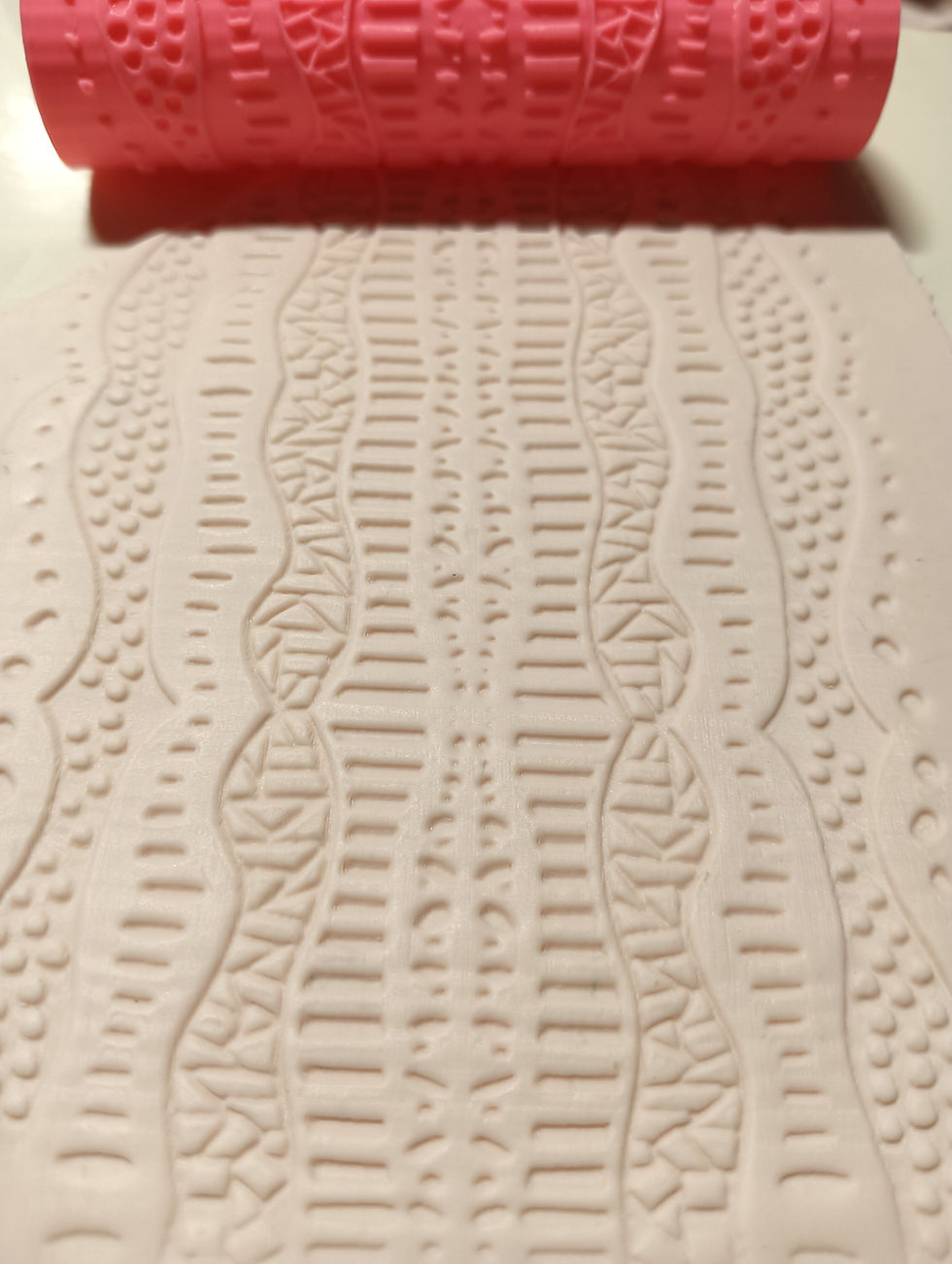Artisan Polymer Clay Texture Roller Organic Pattern Embossing Tool Craft Supply