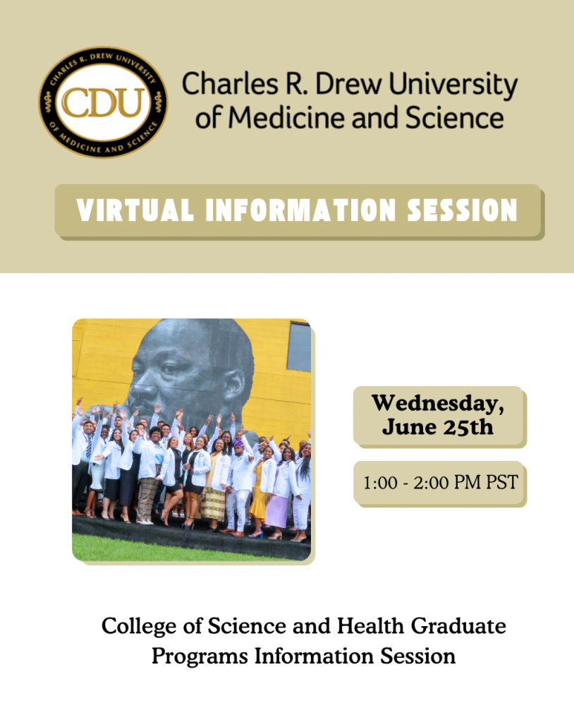 Charles R. Drew University’s Virtual Information Session