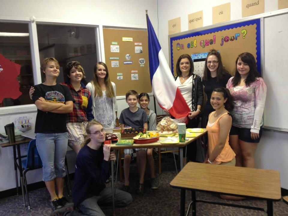 2012 - Exchange, dans la classe (in class) at PLS