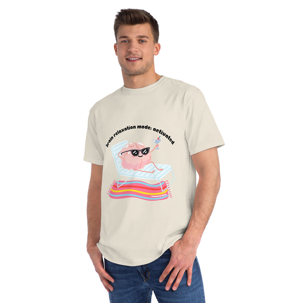 Thumbnail: Chill Vibes Organic Unisex T-Shirt - 'Brain Relaxation Mode: Activated'
