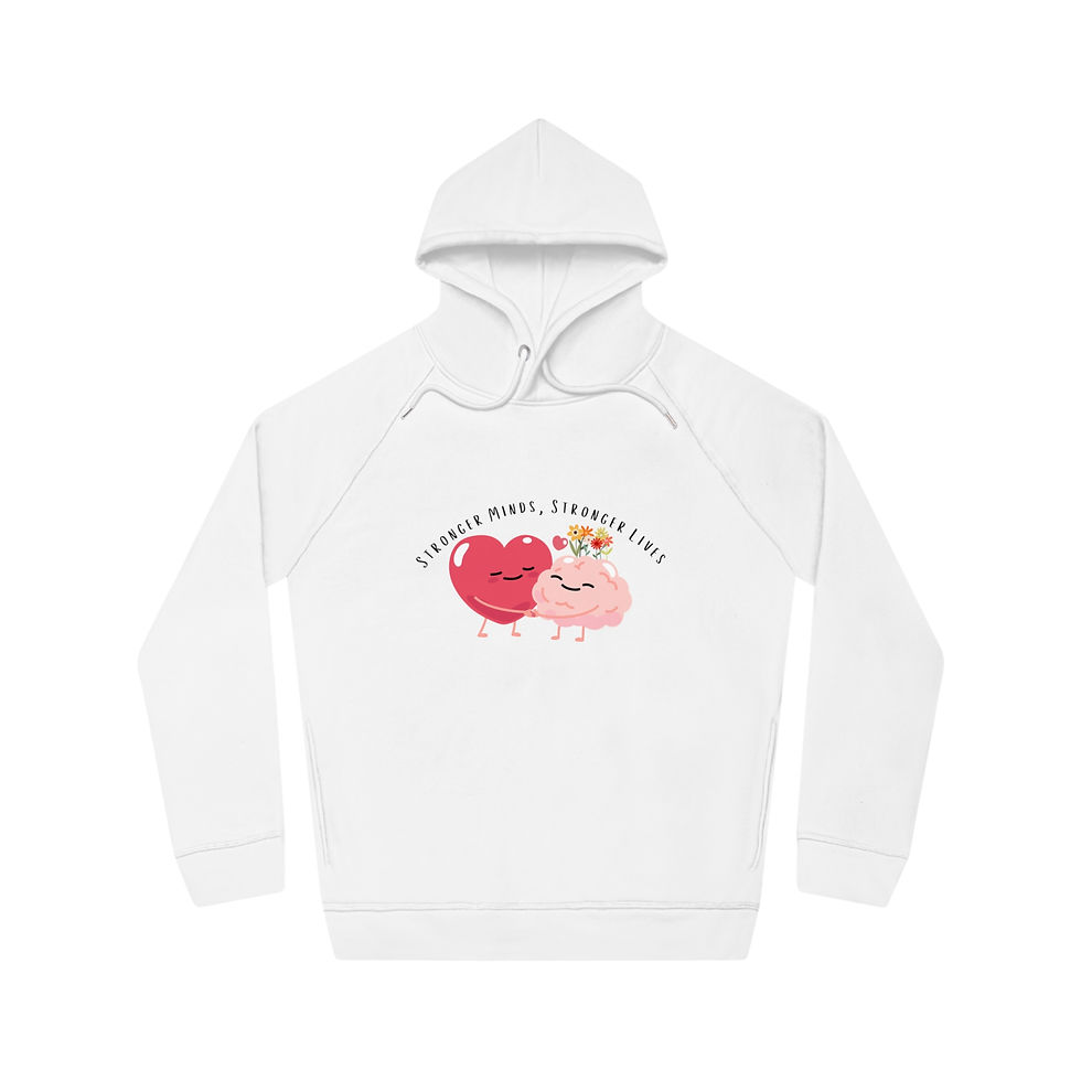 Cute Unisex Hoodie - "Stronger Minds, Stronger Hearts"