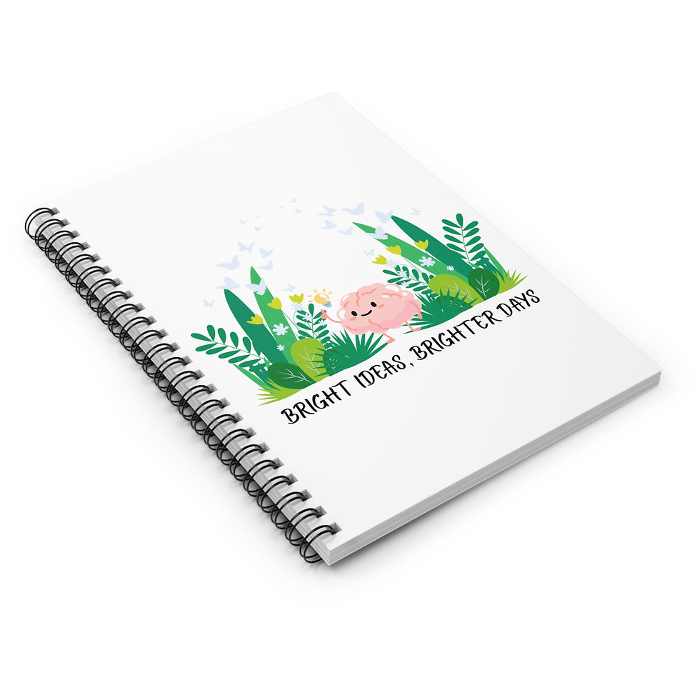 Thumbnail: Whimsical Spiral Notebook: Bright Ideas, Brighter Days for Journaling