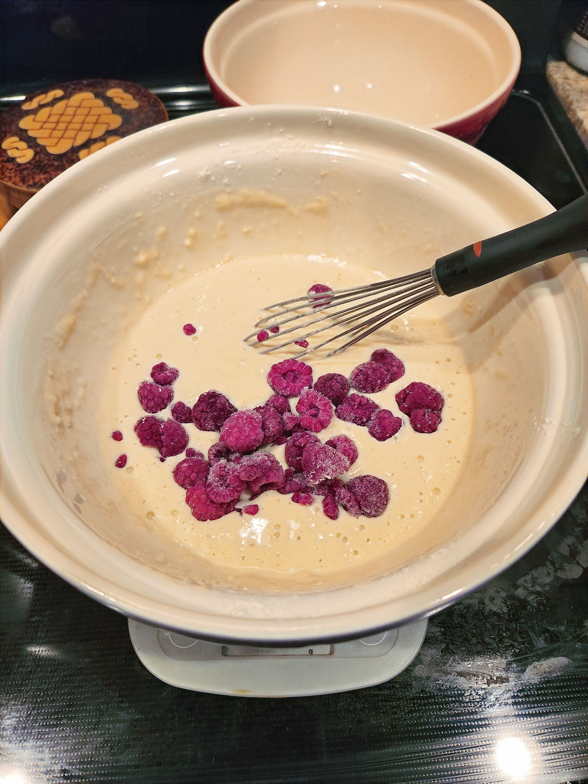 Raspberry Breakfast Pancakes 