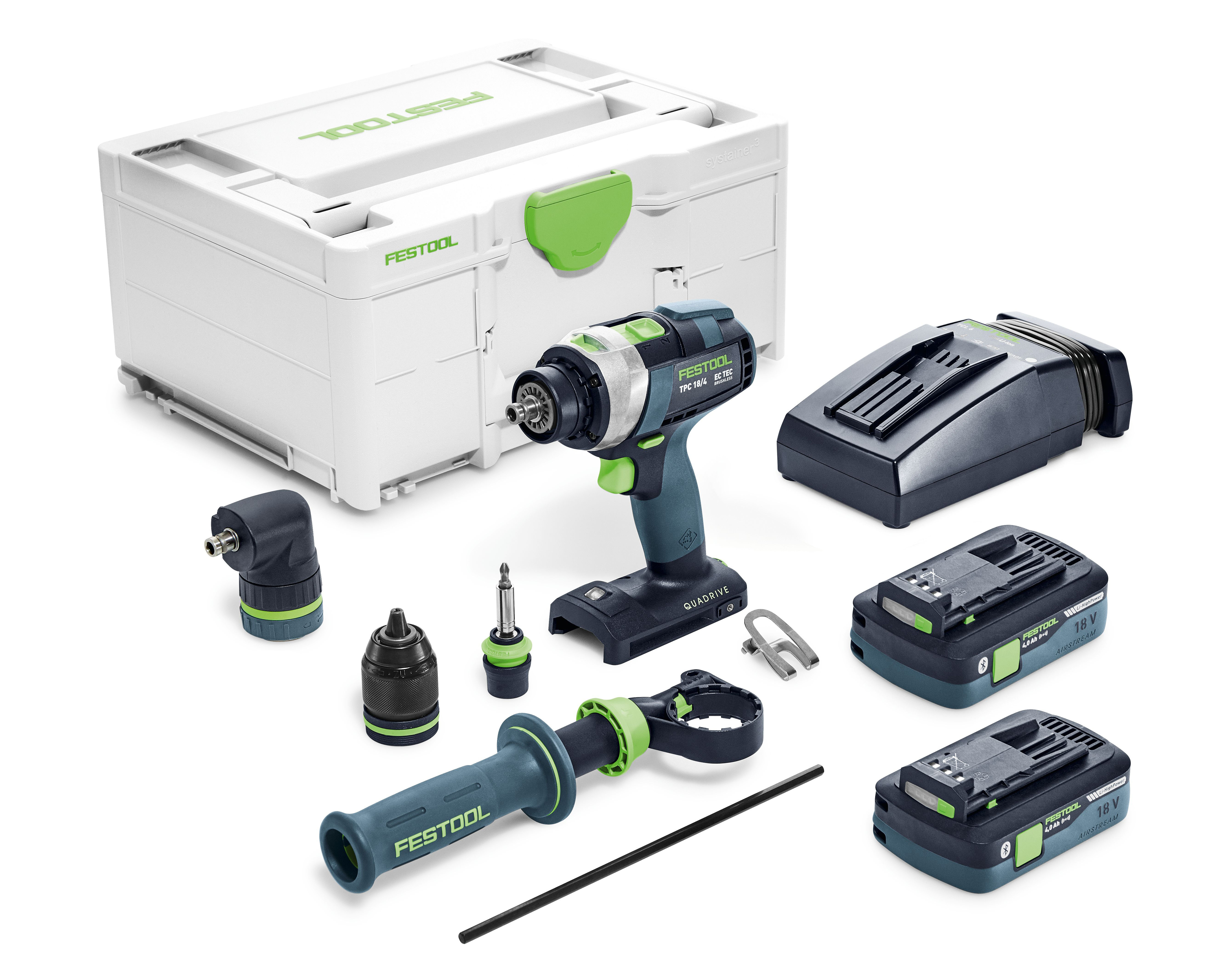 576778, FESTOOL TPC 18/4 HPC4,0 I-SET US CORDLESS DRILL SET