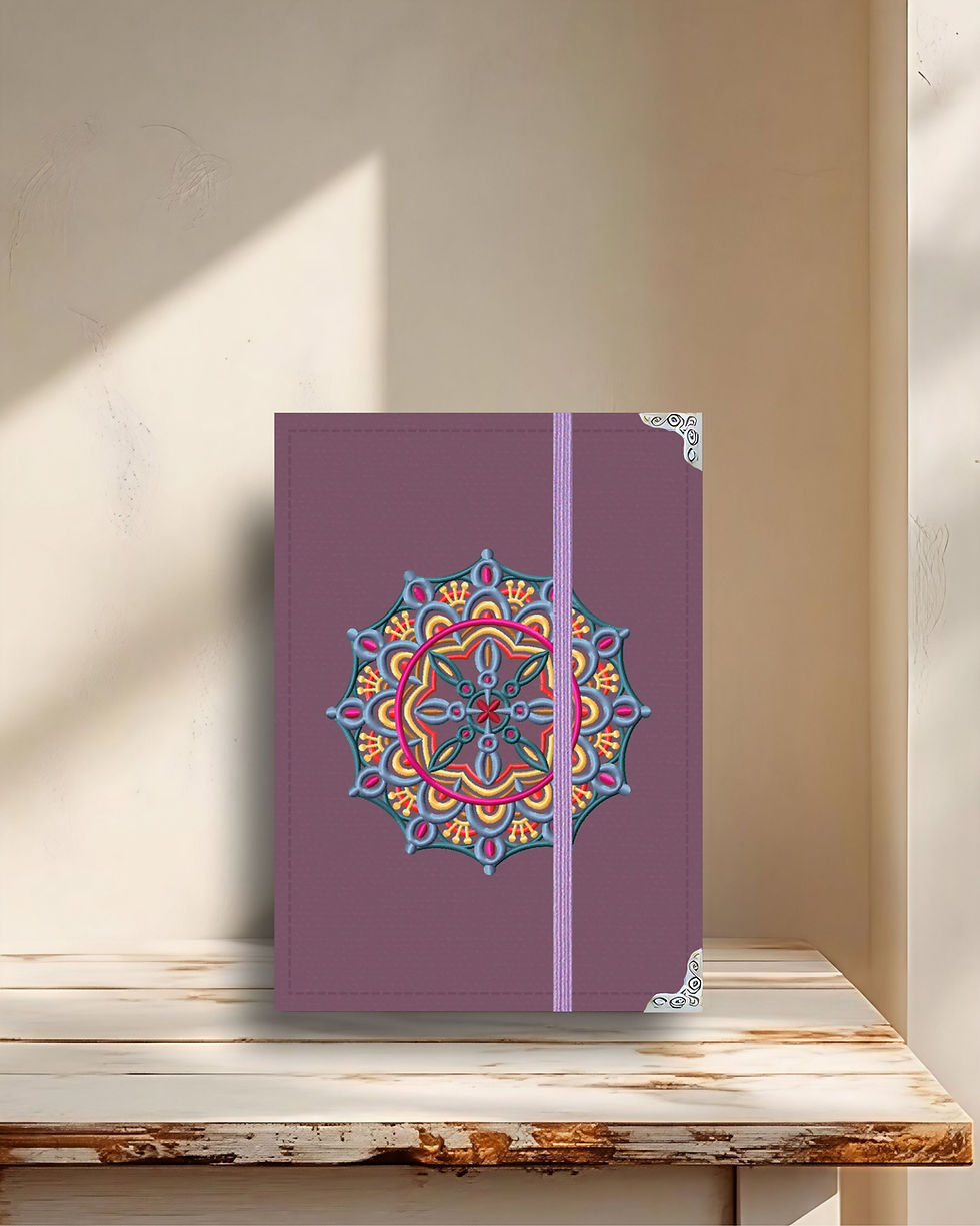 Miniatura: Capa Kindle Mandala bordada, cor Violeta