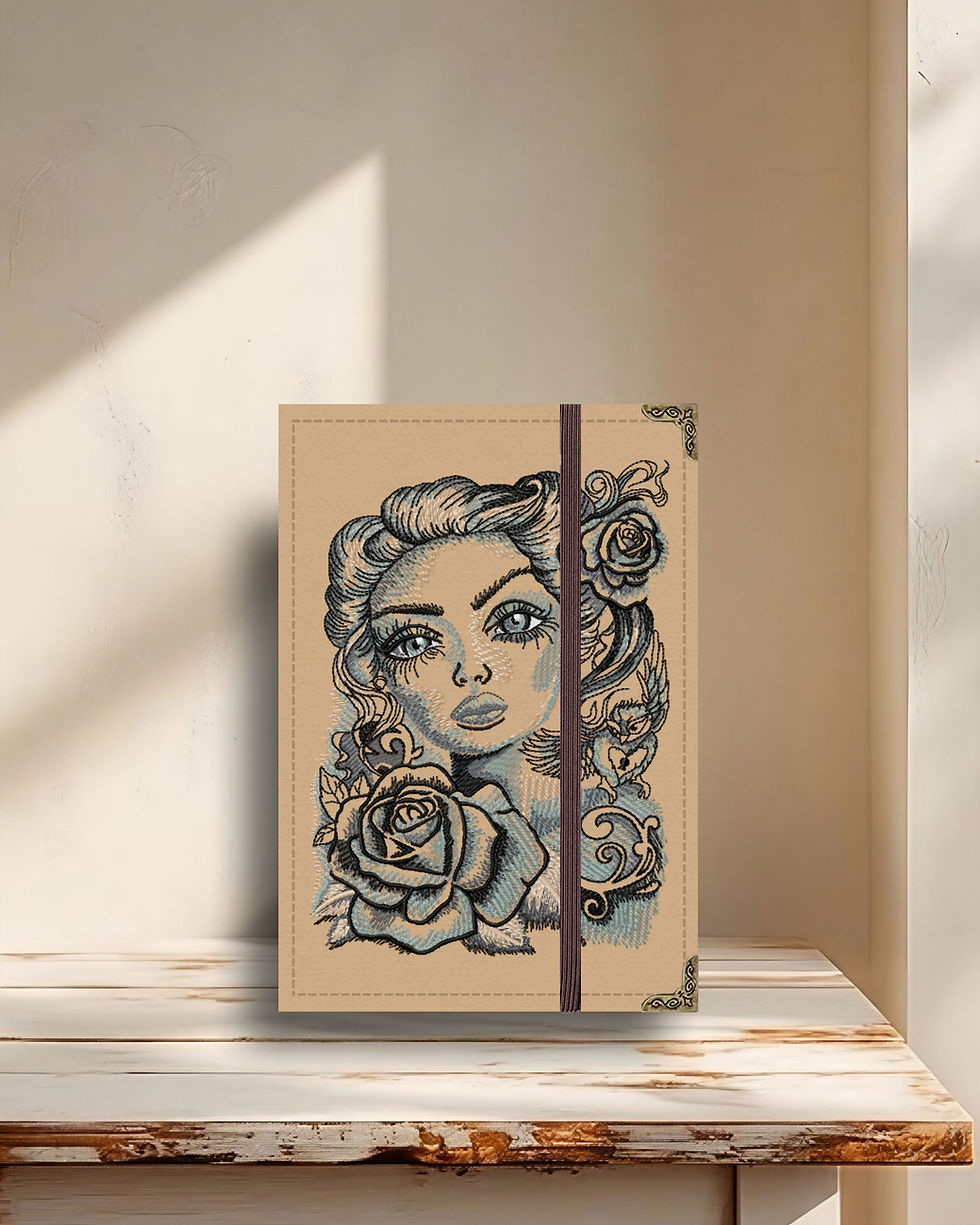 Miniatura: Capa Kindle Perséfone bordada, cor Bege Avelã
