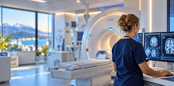 Modern Radiology Suite with Brain Scans.png