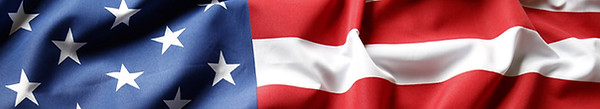American flag waving