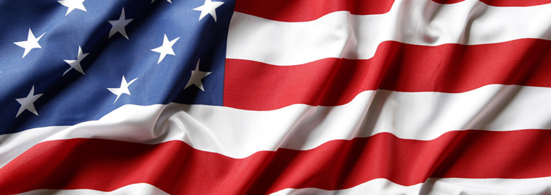 American flag waving