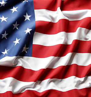 American flag waving