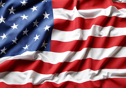 American flag waving