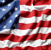 American flag waving