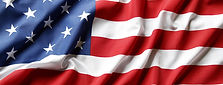 American flag waving