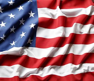American flag waving