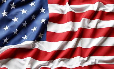 American flag waving