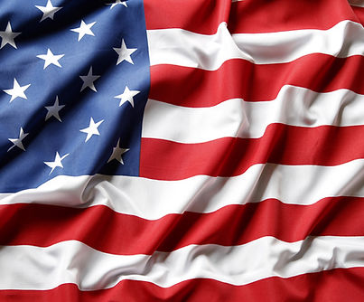American flag waving