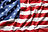 American flag waving