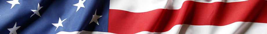 American flag waving