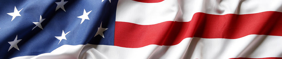 American flag waving