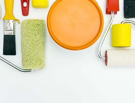 House Painting Tools, interior painting, exterior painting, brushes, rollers, drop clothes, applicators, clean up, supplies