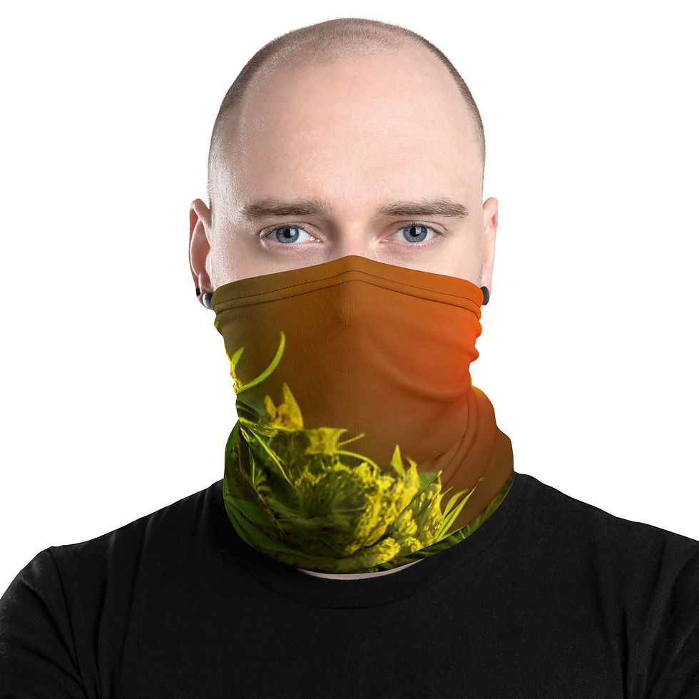 “the Golden Hour, 4:20” neck gaiter