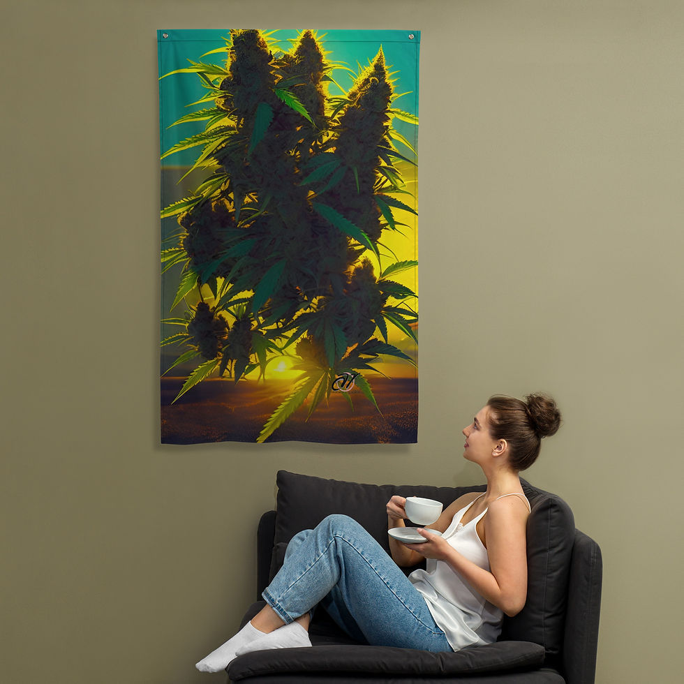 “Wake and Bake Bliss” wall flag