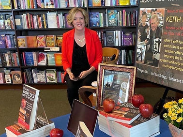 Brooke Staggs at a Barnes & Noble book signing