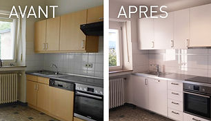 Relooking cuisine AVANT APRES