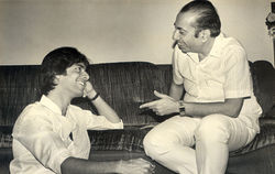 Taking wise tips from father