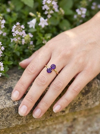 Thumbnail: 5mm Natural Birthstone Rings