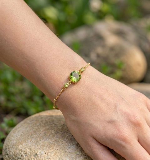 Thumbnail: 9MM Natural BirthstoneBracelet