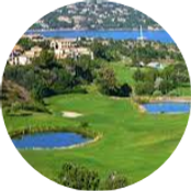 magnifique golf dans cap esterel