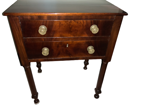 Thumbnail: CLASSICAL MAHOGANY TWO DRAWER WORK TABLE