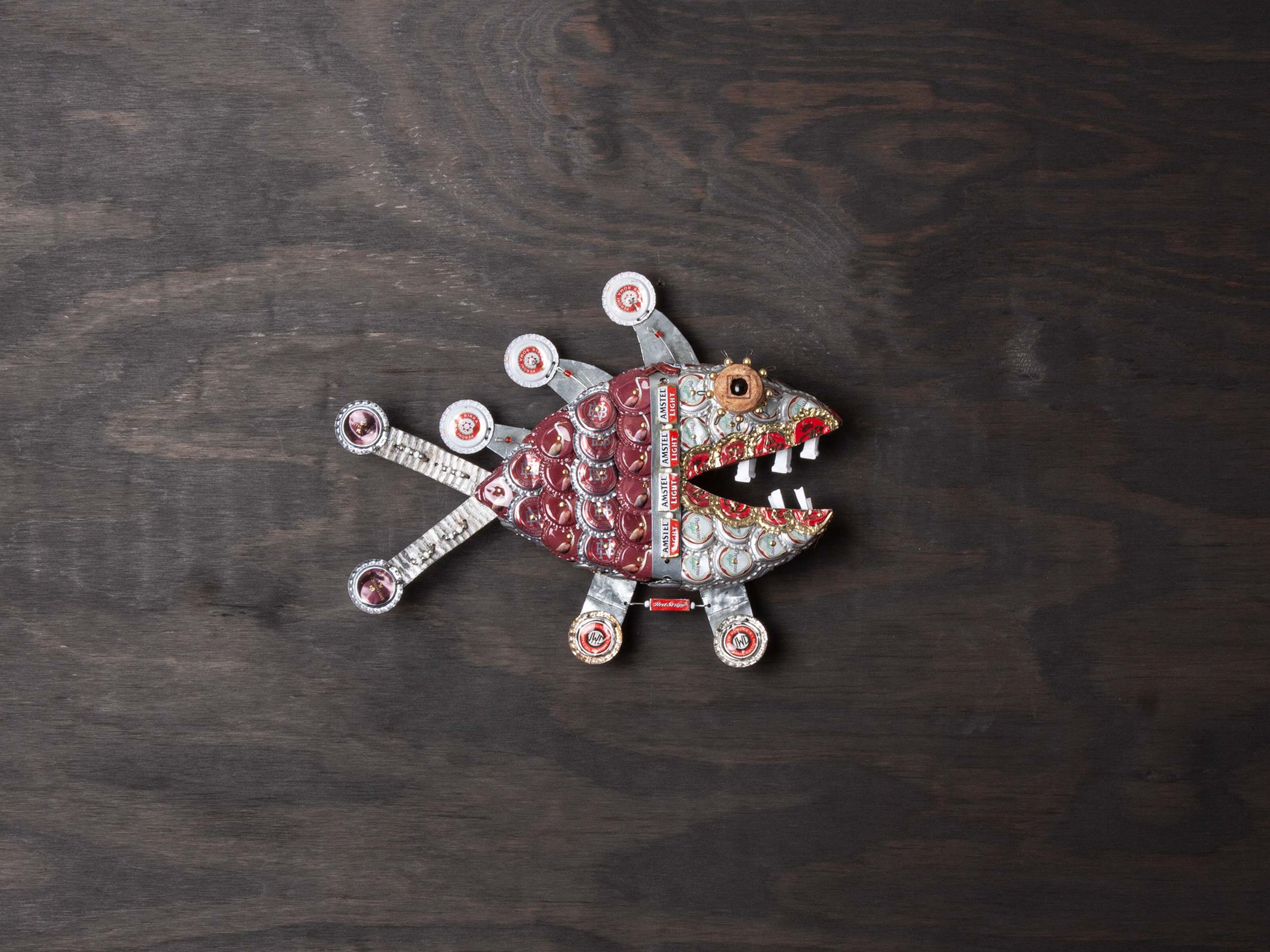 Miss Scarlett Bottle Cap Fish