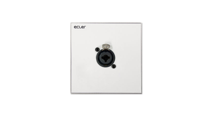 Ecler WPaCNX-CBO Single XLR Socket Wall Plate