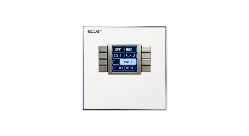 Ecler WPNET8K 8-key digital wall panel remote control