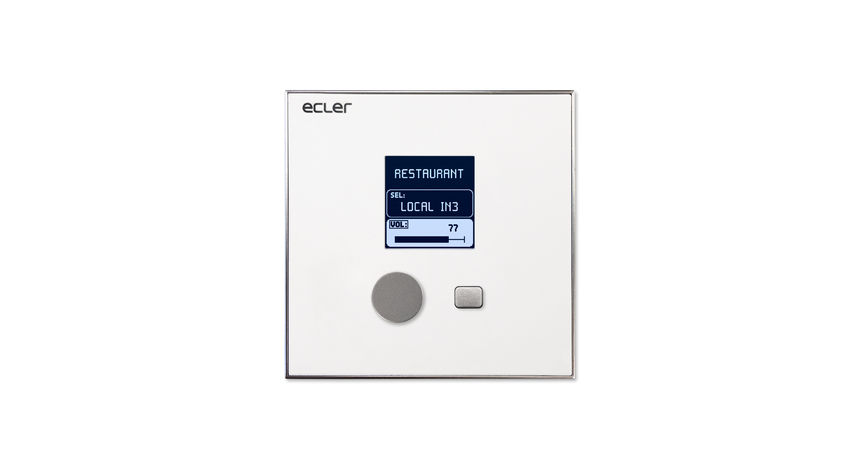 Ecler eMCONTROL Remote Wall Panel Interface