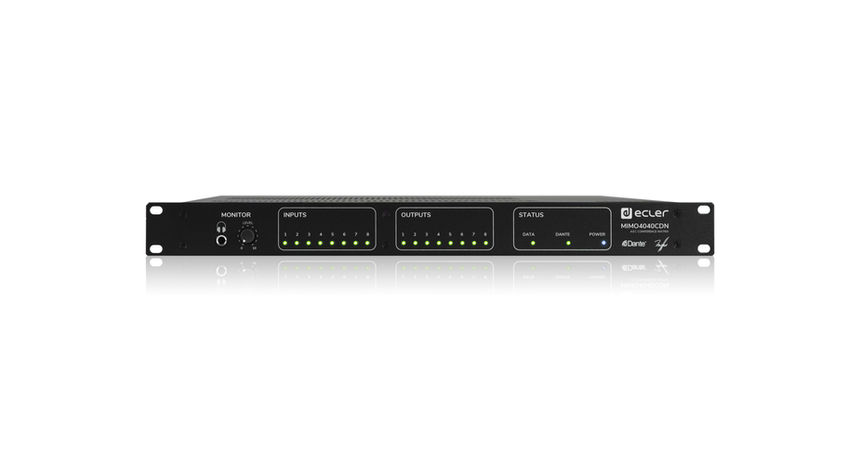 Ecler MIMO4040CDN 40x40 Dante Digital Audio Matrix