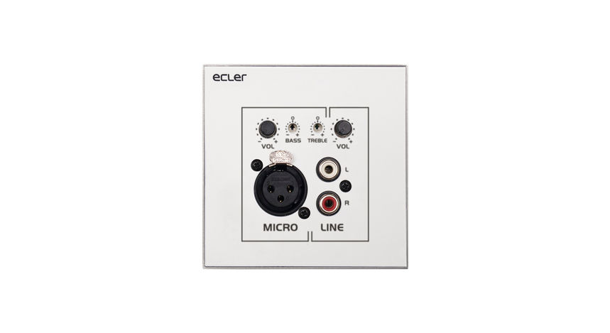 Ecler WPa-MIX-T Wall Panel Micro Mixer